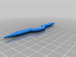 cable needle knitting needles 3d print model - Mito3D