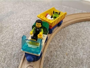 Ikea tren Lego vagon 3d print model - Mito3D
