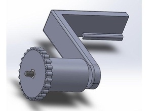 Makerbot z18 Spule Walze Filament Halter Unterstützung makerbotreplicatorz18 Spulenhalter montieren 3d print model - Mito3D