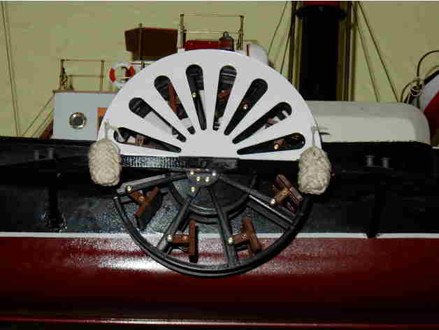 feathering paddle wheel 3D print model - Mito3D