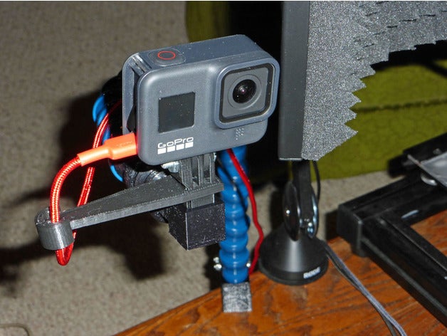 loc line Go Pro caméra monter 3D print model - Mito3D