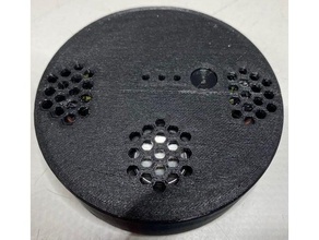 rhasspy Astuccio guaina punto respeaker 2 microfono Vettore altoparlante cappello pi lampone rpi 3d print model - Mito3D
