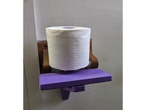 cocô papel pedestal banheiro suporte lista 3d print model - Mito3D