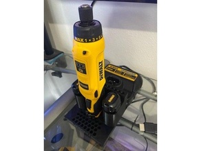 standing dewalt screwdriver holder 3d print model - Mito3D