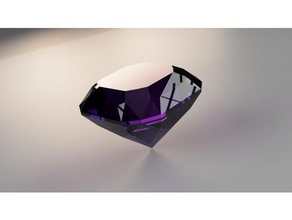 antique square cushion crystalgems crystal gems gemstone jewelry 3d print model - Mito3D