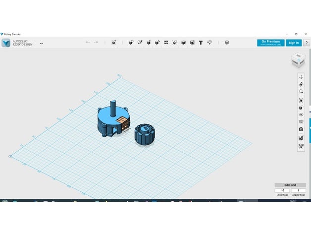 rotary encoder 3D print model - Mito3D