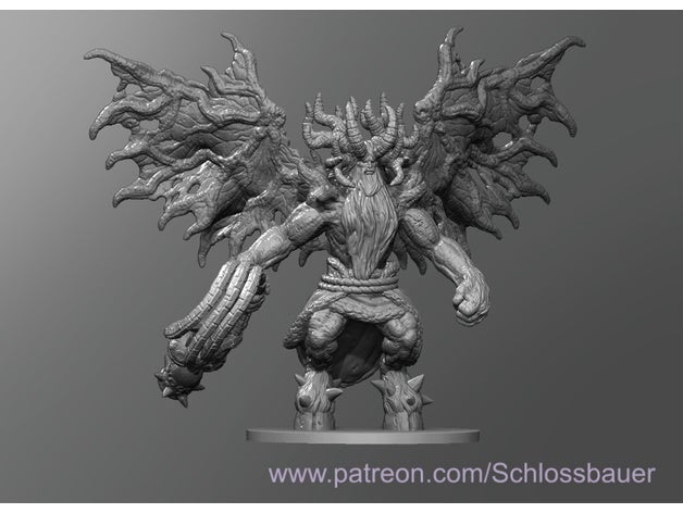 krampus demone dnd dungeon draghi tavolo 3D print model - Mito3D