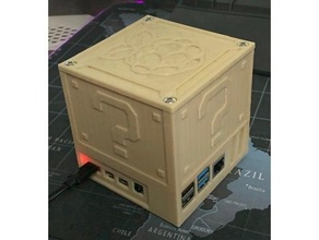 retrocube caso funda frambuesa pi 4 remezclar 3d print model - Mito3D