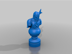mandalorian scacchi pezzo 3d print model - Mito3D