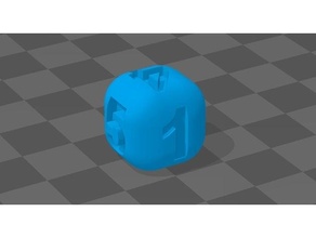 rond dice 3d print model - Mito3D