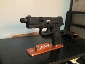 stand ble-xfg airsoft gun accesories decoration ics xfg pistol ble 3d print model - Mito3D