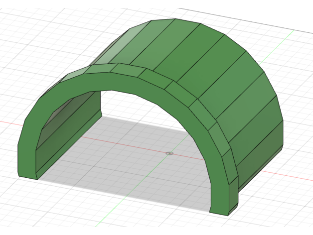 mario kart live - pipe bridge poly circuit green nintendo 3D print model - Mito3D