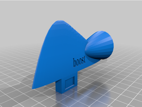 boost stern thruster fin surfboard surfing 3d print model - Mito3D