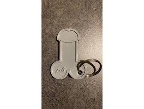 cock keychain dick 3d print model - Mito3D