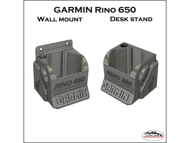 Garmin rino 650 scrivania In piedi parete montare GPS titolare supporto rino650 tcd tobbescustomdesign 3D print model - Mito3D