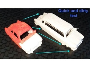 poni coche vehiculo extendido limusina comienzo proceso 3d print model - Mito3D