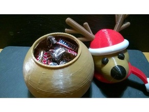 reindeer candy box 3d print model - Mito3D