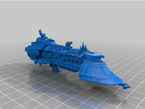 grand cruiser battlefleet gothic bfg warhammer 40k 3d print model - Mito3D