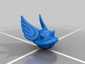 mario kart blue shell trophy spikey stand 3d print model - Mito3D