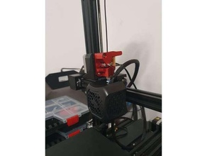 ender 3 v2 direct drive extruder mount dual gear creality ender3 3d print model - Mito3D