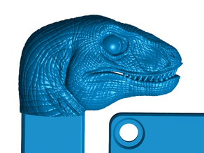 velociraptor mailbox flag mount binary indicator dinosaur raptor 3d print model - Mito3D