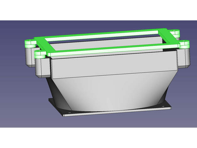 hepa filtre h12 h13 120mm ventilateur radiateur air filtration freecad v018 3D print model - Mito3D