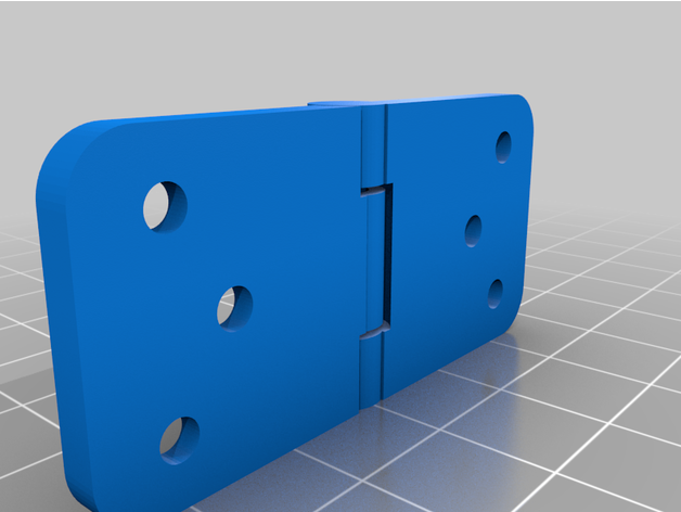 simple hinge door fusion 360 3D print model - Mito3D