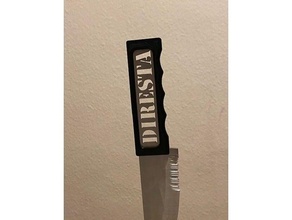 diresta skeleton knife handle knifehandle 3d print model - Mito3D