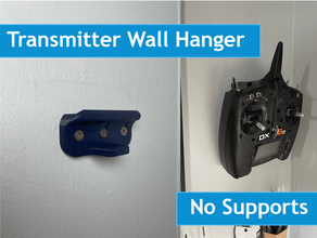 transmitter wall mount spektrum hanger rcplane rc planes wallmount 3d print model - Mito3D