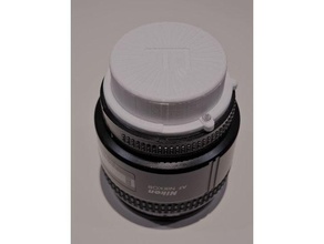 nikon mount lockable rear lens cap fmount lenscap cover 3d print model - Mito3D