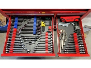 modular wrench tool organizer magnetic screwdriver holder toolbox tools 3d print model - Mito3D