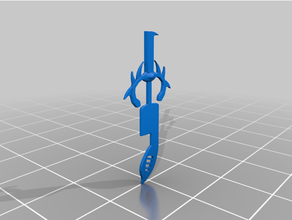asriels sword undertale 3d print model - Mito3D