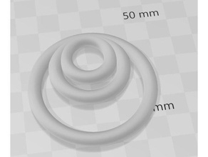 anh nger schmuck 3 cercles 3d print model - Mito3D