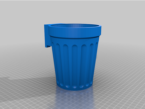 vis monté bureau poubelle 3d print model - Mito3D