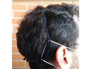 mask strain relief ear saver ribbon 3d print model - Mito3D