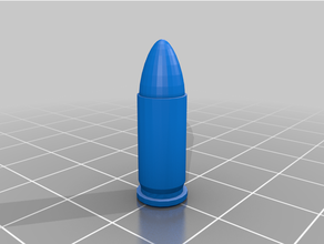 635mm browning training cartridge firearm bullet 3d print model - Mito3D