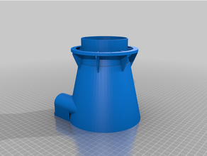 smaller cyclonic vac attachment 3d print model - Mito3D