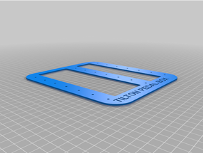 tilton 600 series floor mount pedal box hole template 3d print model - Mito3D
