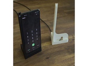 Telefon Dock Samsung a21 Laden Docking Bahnhof Stand Smartphone 3d print model - Mito3D