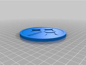 steelers coaster 3d print model - Mito3D