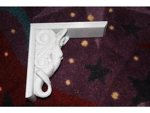 Meerjungfrau Konsolen repariert Konsole Regal Halterung 3d print model - Mito3D