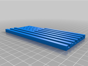 blue lives matter flag 3d print model - Mito3D