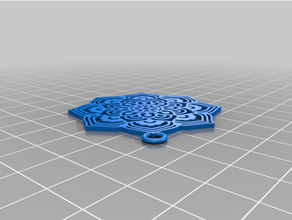 Mandala Ohrringe Schmuck Mandalas 3d print model - Mito3D