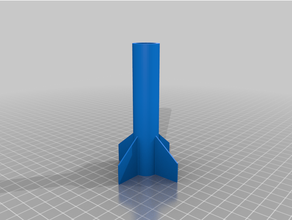 small 20mm diameter rocket model 3d print model - Mito3D