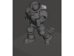 Beithar denizciler poz 2 28mm kabadayı kurbağa adam acımasız ufuklar kertenkele deniz plazma rpg bilimkurgu Uzay uzay giysisi masaüstü savaş oyunu 3d print model - Mito3D