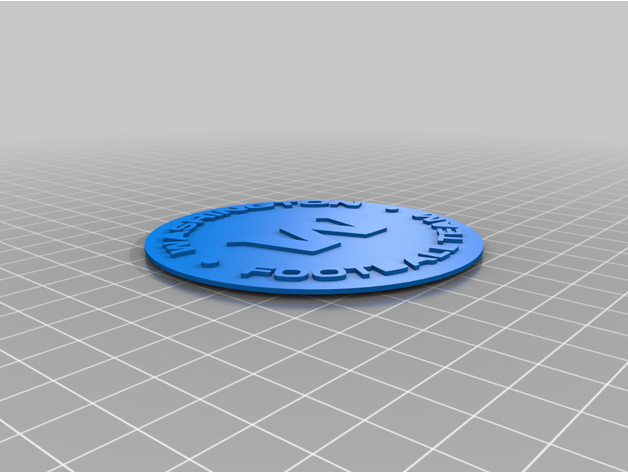 Washington Fußball Mannschaft Logo nfl 3D print model - Mito3D