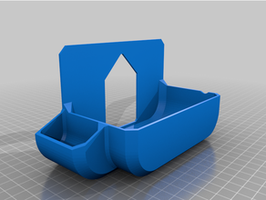 hermano p touch cubo etiqueta impresora pared montar 3d print model - Mito3D