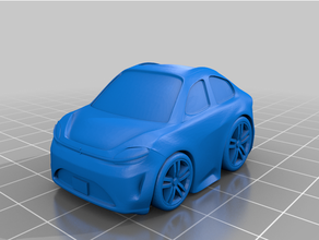 sony vision-s deformed car 3d print model - Mito3D
