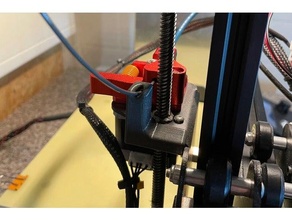 ender 3 filamento guida dual Ingranaggio estrusore fissaggio vite creality pro 3d print model - Mito3D