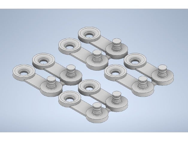 knitting machine punch card clips 3D print model - Mito3D
